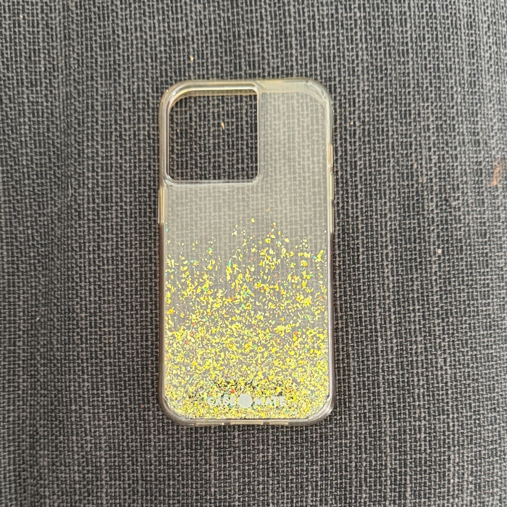 Clear Glitter Phone Case